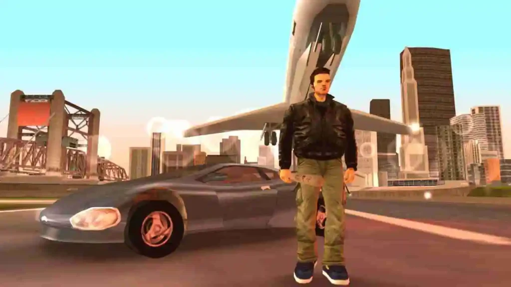 gta-3-mobile-game-hero-standing-with-car-and-plane